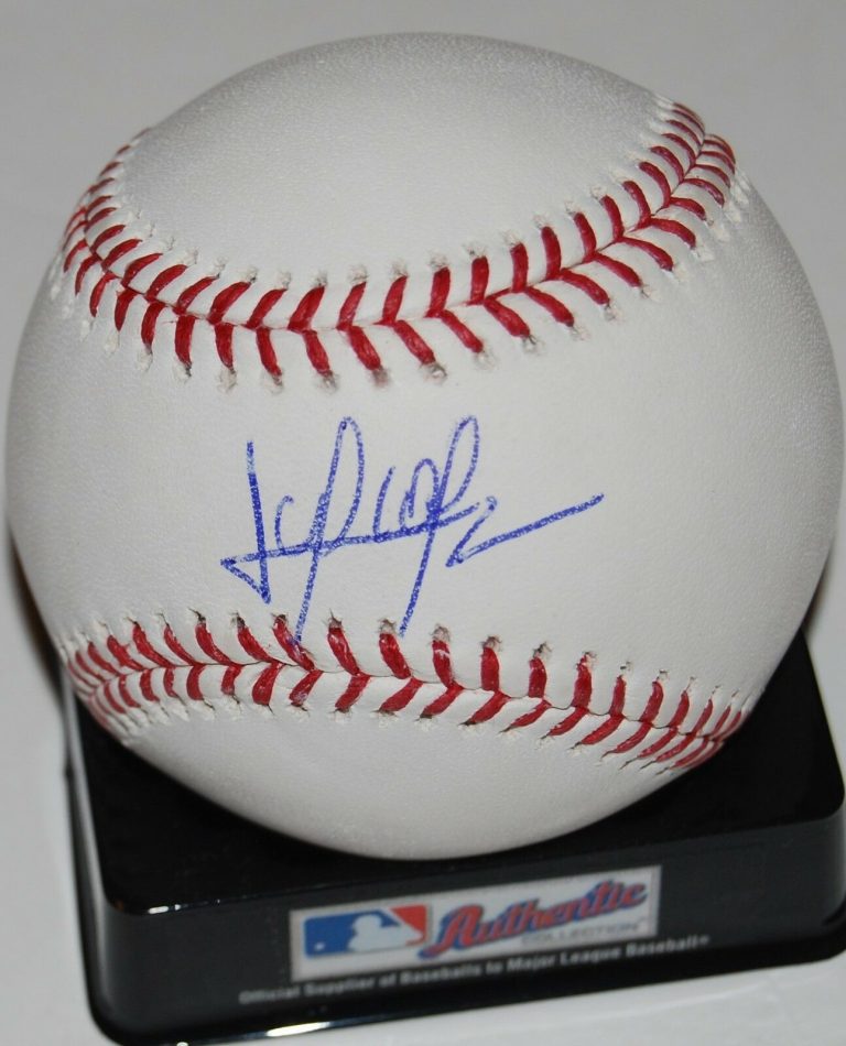 JULIO PABLO MARTINEZ SIGNED OML MAJOR LEAGUE BASEBALL (TEXAS RANGERS) W/COA  COLLECTIBLE MEMORABILIA