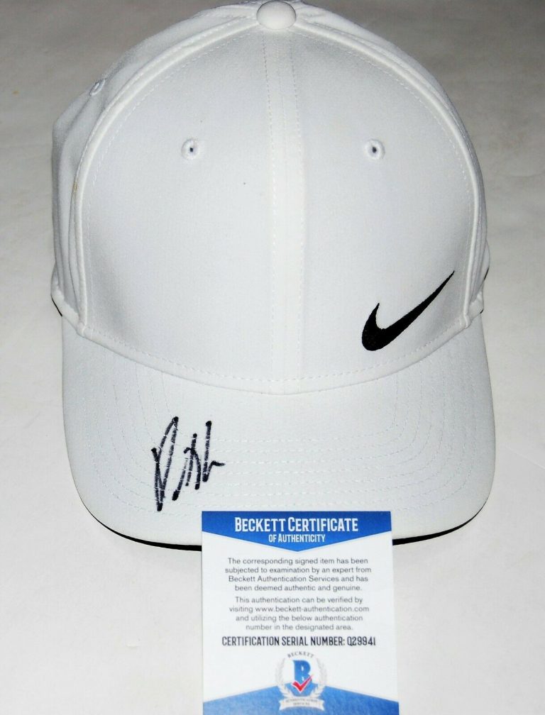 PATRICK REED SIGNED (2018 MASTERS CHAMP) NIKE OFFICIAL GOLF HAT CAP COA BECKETT  COLLECTIBLE MEMORABILIA