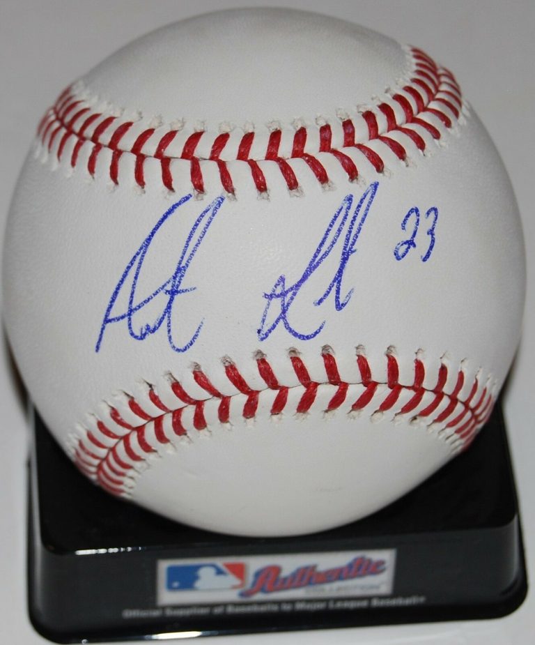 AUSTIN LISTI SIGNED OML MAJOR LEAGUE BASEBALL (PHILADELPHIA PHILLIES) W/COA  COLLECTIBLE MEMORABILIA
