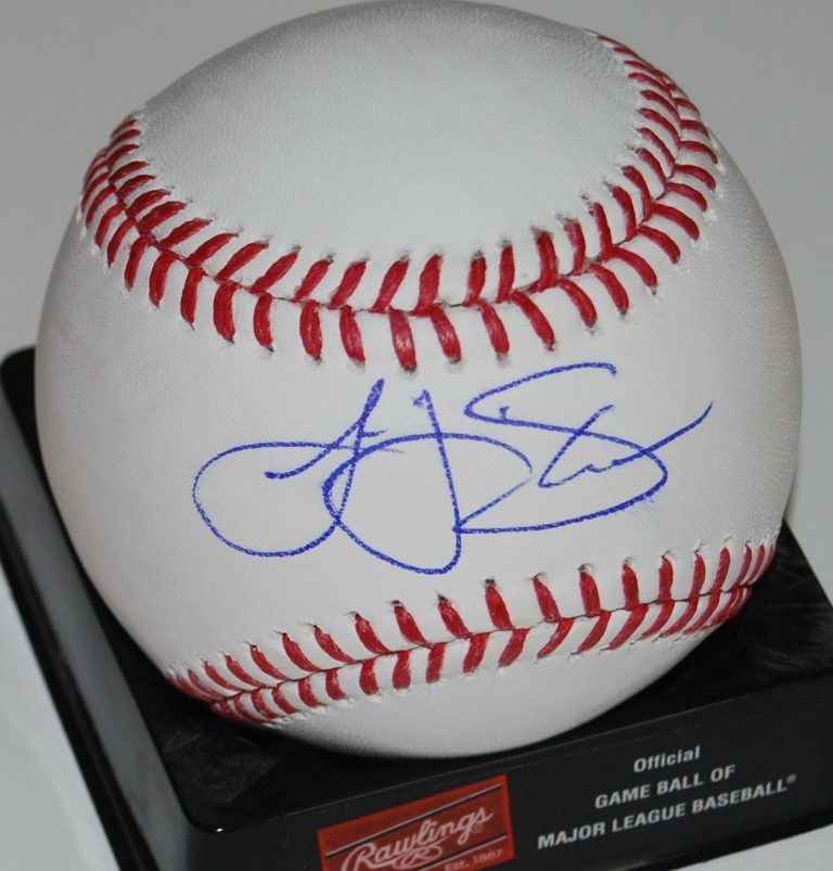LOGAN SHORE SIGNED (OAKLAND ATHLETICS A’S) OFFICIAL MAJOR LEAGUE BASEBALL W/COA  COLLECTIBLE MEMORABILIA