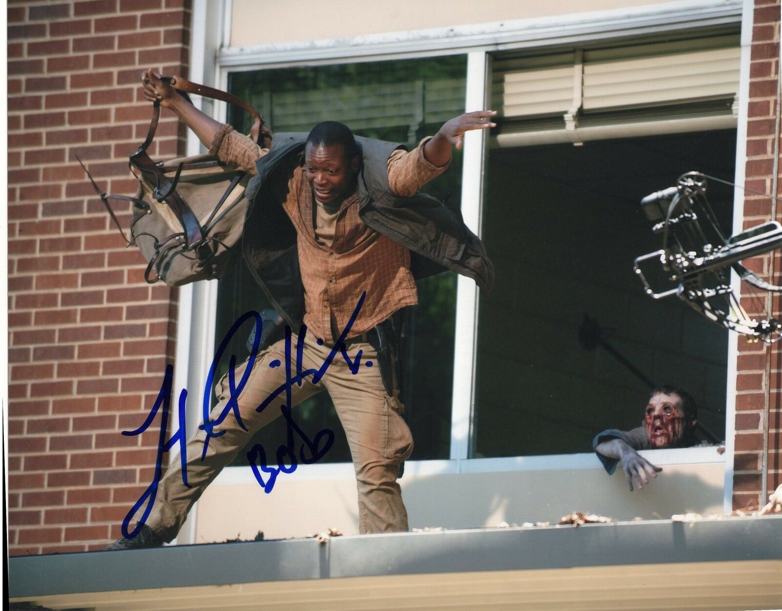 Lawrence Gilliard The Walking Dead Bob Stookey Signed 8x10 Photo w/COA 1 Collectible