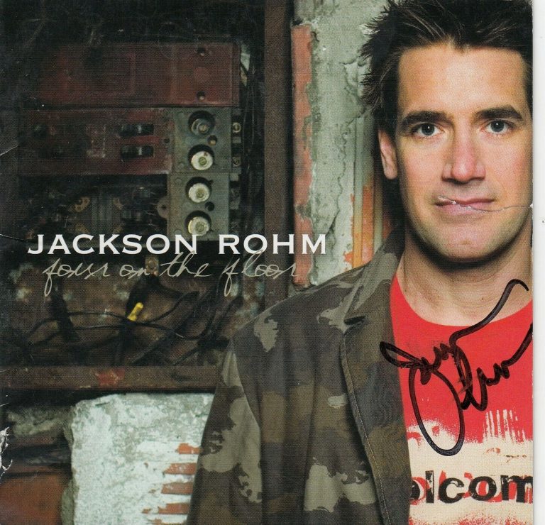 JACKSON ROHM SIGNED (FOUR ON THE FLOOR) CD COVER ALBUM W/COA  COLLECTIBLE MEMORABILIA
