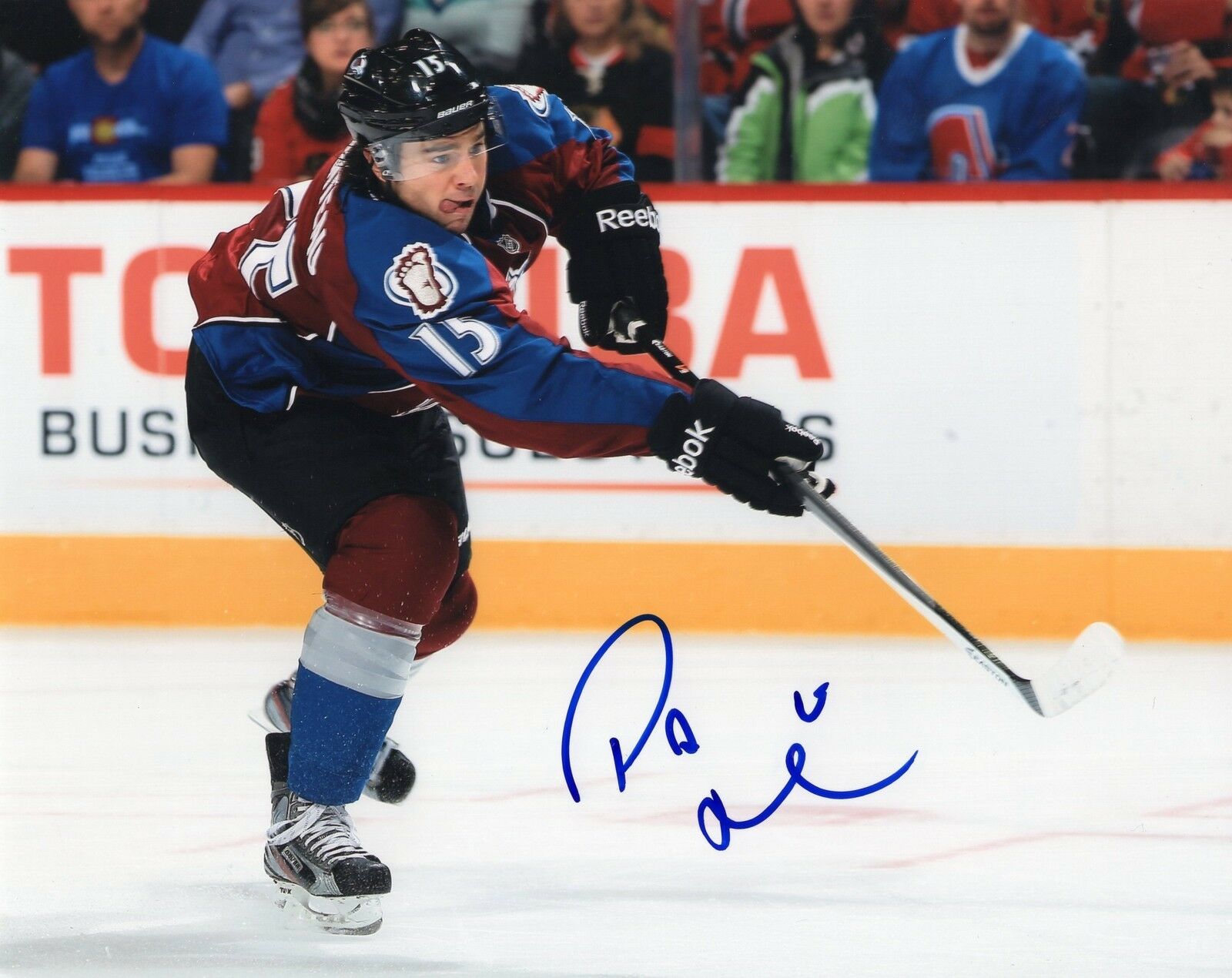 Pa Parenteau signed 8x10 Photo w/COA Colorado Avalanche Hockey ...