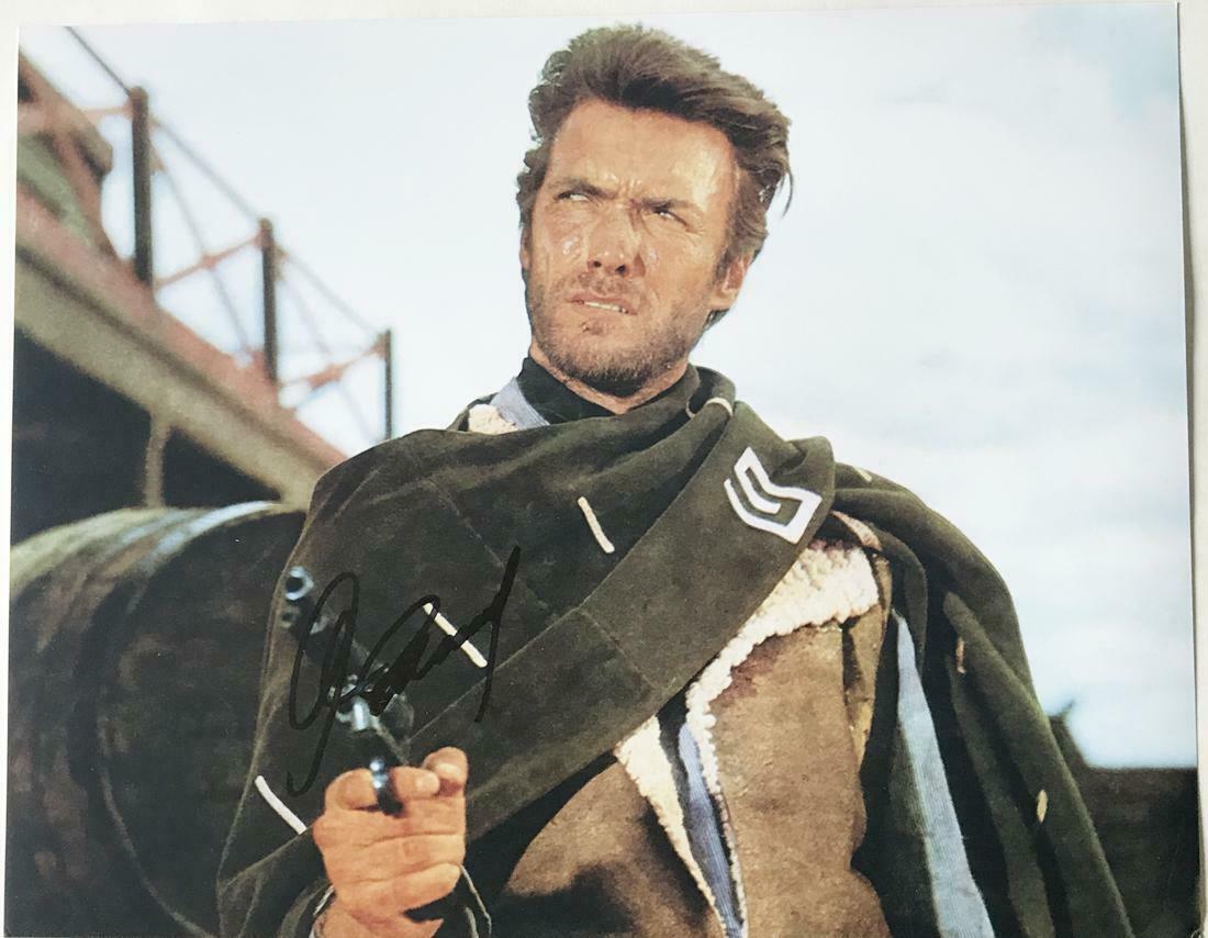 Clint Eastwood Autographed Signed 11x14 Photo Good Bad Ugly ACOA LOA ...