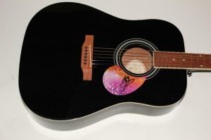 JIMMY PAGE SIGNED AUTOGRAPH GIBSON EPIPHONE ACOUSTIC GUITAR – LED ZEPPELIN RARE!  COLLECTIBLE MEMORABILIA