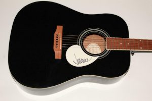 JEFF BECK SIGNED AUTOGRAPH GIBSON EPIPHONE ACOUSTIC GUITAR – THE YARDBIRDS GROUP  COLLECTIBLE MEMORABILIA