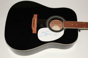 ERIC CHURCH SIGNED AUTOGRAPH GIBSON EPIPHONE ACOUSTIC GUITAR – COUNTRY SUPERSTAR  COLLECTIBLE MEMORABILIA