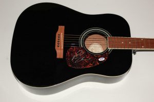 LUKE BRYAN SIGNED AUTOGRAPH GIBSON EPIPHONE ACOUSTIC GUITAR – COUNTRY STAR, PSA  COLLECTIBLE MEMORABILIA