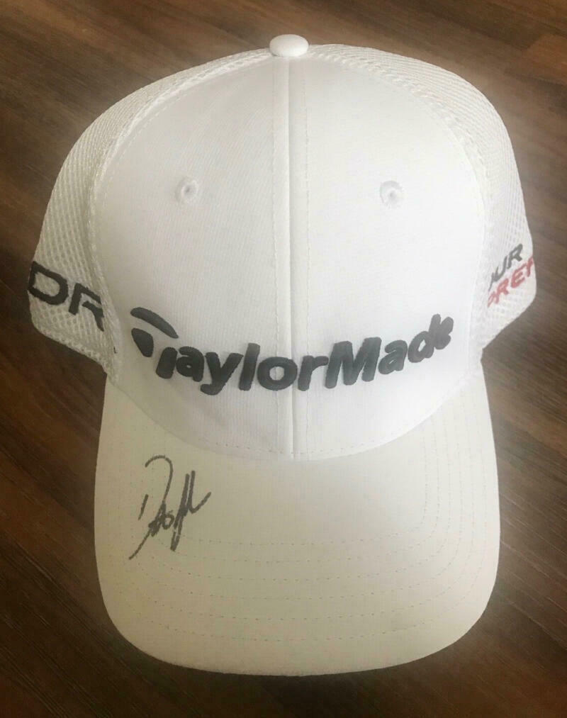 DUSTIN JOHNSON SIGNED AUTOGRAPH TAYLORMADE HAT CAP 2020 MASTERS GOLF
