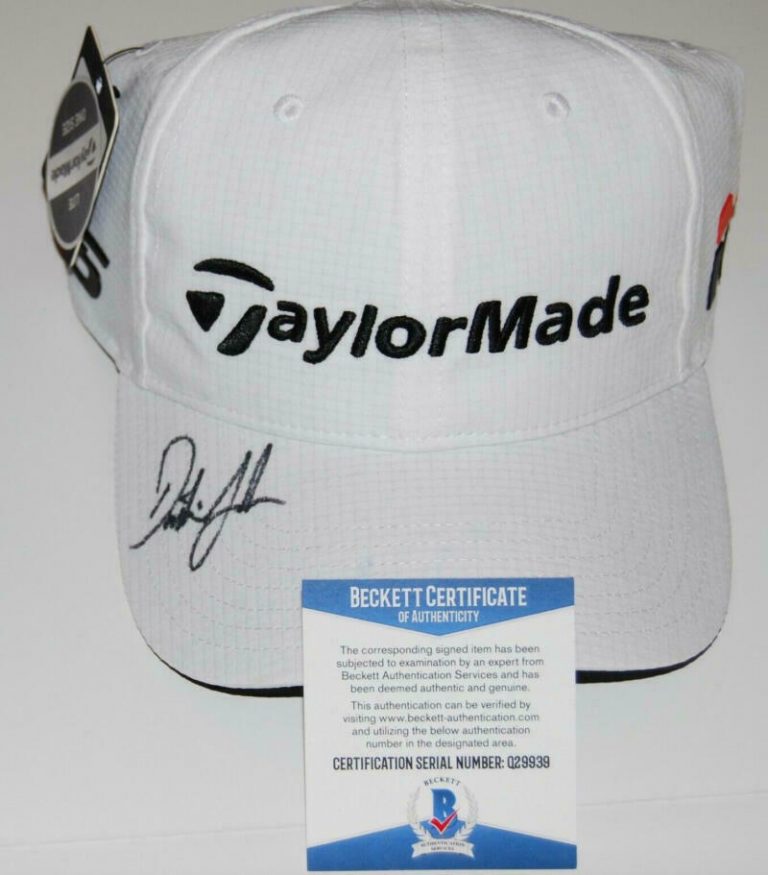 DUSTIN JOHNSON SIGNED AUTOGRAPH TAYLORMADE HAT CAP 2020 MASTERS CHAMPION BECKETT  COLLECTIBLE MEMORABILIA