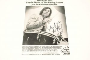 CHARLIE WATTS SIGNED AUTOGRAPH 8X10 PHOTO – ROLLING STONES, GOATS HEAD SOUP RARE  COLLECTIBLE MEMORABILIA