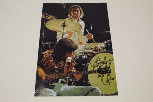 CHARLIE WATTS SIGNED AUTOGRAPH 8X10 PHOTO – ROLLING STONES STUD, STICKY FINGERS  COLLECTIBLE MEMORABILIA