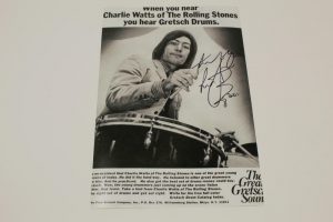 CHARLIE WATTS SIGNED AUTOGRAPH 8X10 PHOTO – ROLLING STONES, HONKY TONK WOMEN  COLLECTIBLE MEMORABILIA