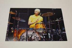 CHARLIE WATTS SIGNED AUTOGRAPH 8X10 PHOTO – ROLLING STONES DRUMMER, TATTOO YOU  COLLECTIBLE MEMORABILIA