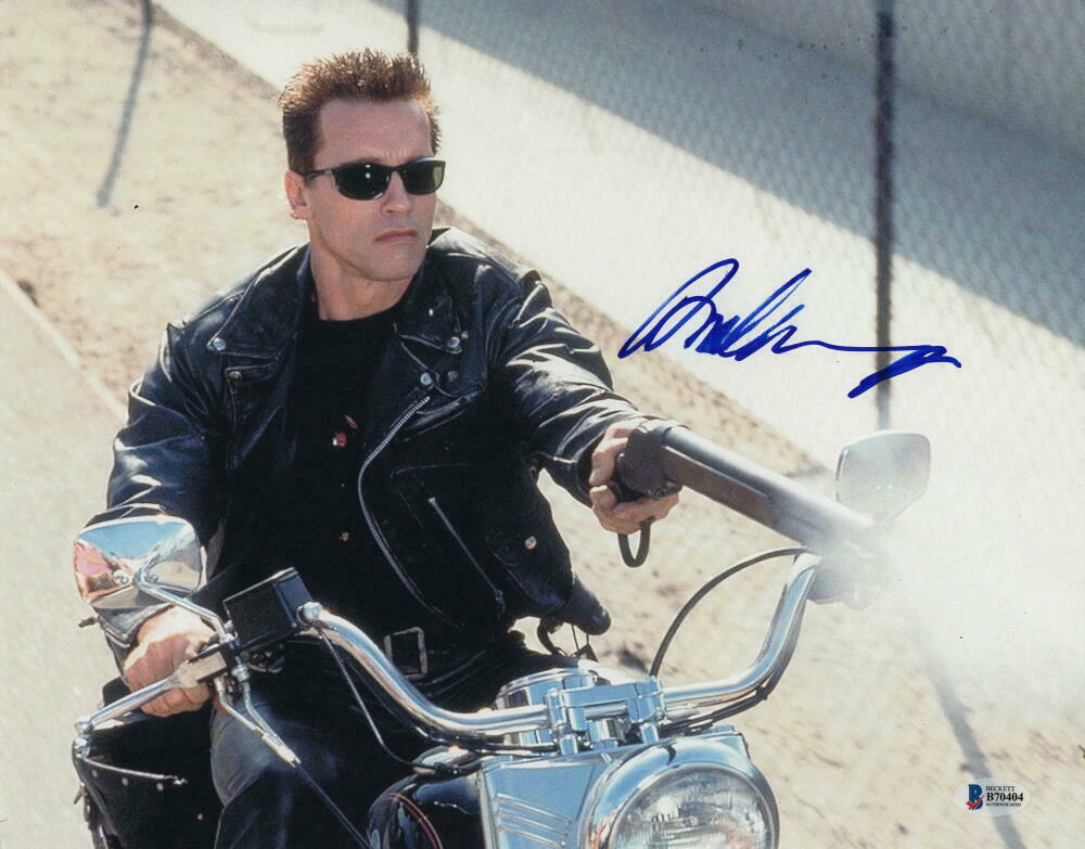 ARNOLD SCHWARZENEGGER SIGNED AUTOGRAPH 11x14 PHOTO - THE TERMINATOR ...