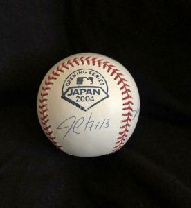 NETTLES, GOSSAGE, RIVERS +1 SIGNED AUTOGRAPH 2004 JAPAN OPENING SERIES BASEBALL  COLLECTIBLE MEMORABILIA
