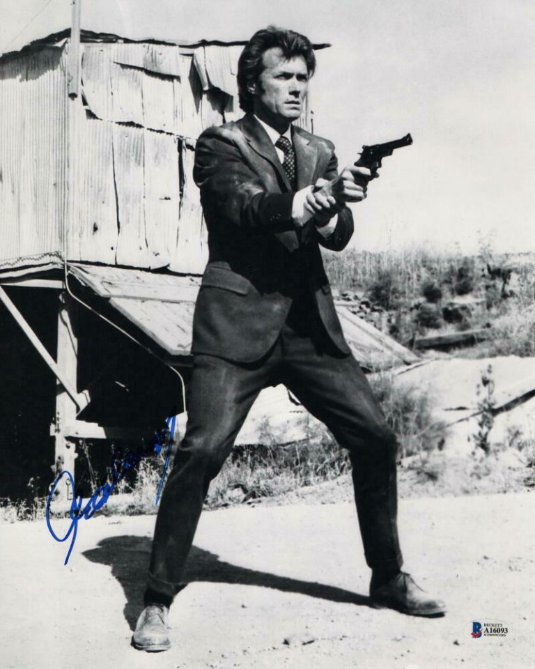 CLINT EASTWOOD SIGNED AUTOGRAPH 11×14 PHOTO – DIRTY HARRY, MOVIE ICON, BECKETT  COLLECTIBLE MEMORABILIA