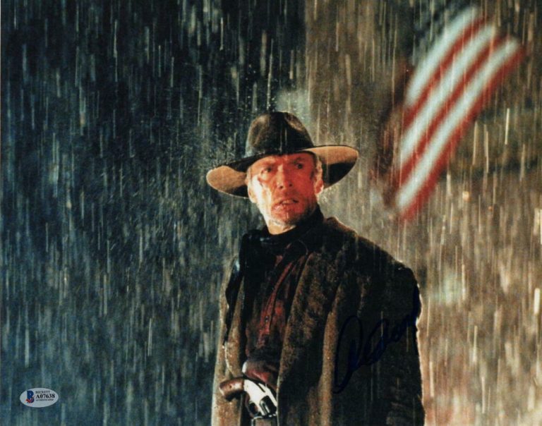 CLINT EASTWOOD SIGNED AUTOGRAPH 11×14 PHOTO – UNFORGIVEN STUD, LEGEND, BECKETT  COLLECTIBLE MEMORABILIA