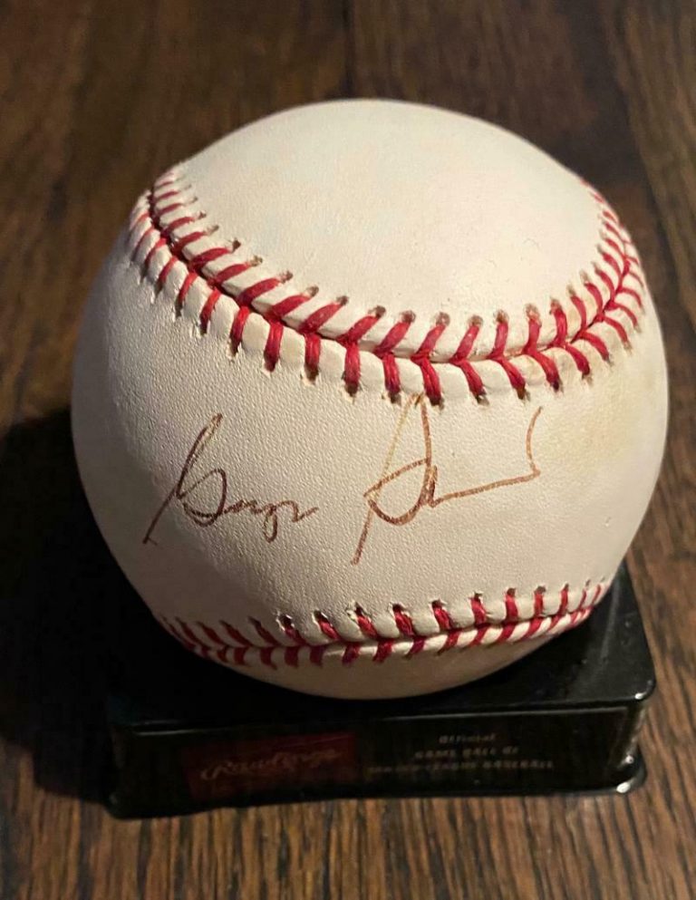 GEORGE STEINBRENNER SIGNED AUTOGRAPHED BASEBALL OMLB NEW YORK YANKEES OWNER COA  COLLECTIBLE MEMORABILIA