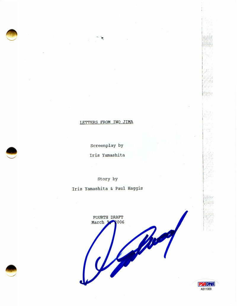 CLINT EASTWOOD SIGNED AUTOGRAPH LETTERS FROM IWO JIMA MOVIE SCRIPT KEN ...