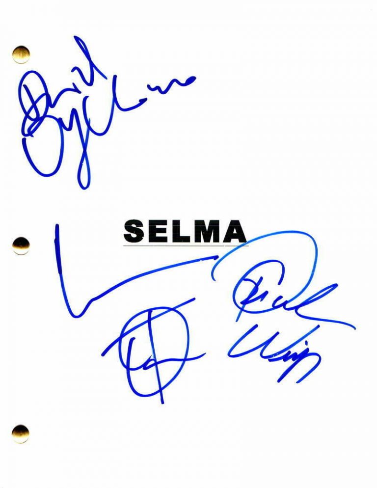 COMMON, OPRAH WINFREY, DAVID OYELOWO SIGNED AUTOGRAPH – SELMA FULL MOVIE SCRIPT  COLLECTIBLE MEMORABILIA