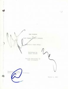 CHRISTIAN BALE AMY ADAMS MARK WAHLBERG SIGNED AUTOGRAPH THE FIGHTER MOVIE SCRIPT  COLLECTIBLE MEMORABILIA