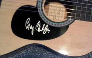 GARY CLARK JR. SIGNED AUTOGRAPH FULL SIZE NATURAL WOOD ACOUSTIC GUITAR WITH COA  COLLECTIBLE MEMORABILIA