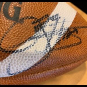 KISS FULL BAND SIGNED AUTOGRAPH EXTREMELY RARE UNIQUE OFFICIAL AFL FOOTBALL COA COLLECTIBLE MEMORABILIA