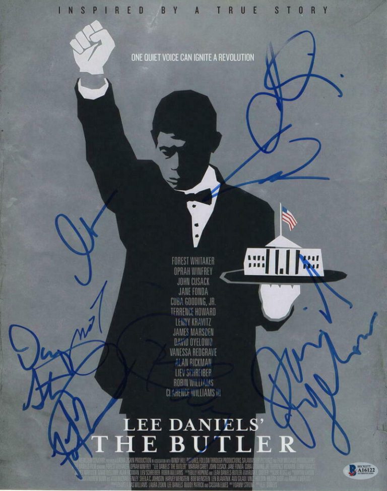TERRENCE HOWARD FOREST WHITAKER +5 CAST SIGNED AUTOGRAPH THE BUTLER 11×14 POSTER  COLLECTIBLE MEMORABILIA