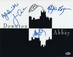 HUGH BONNEVILLE, DOCKERY +3 CAST SIGNED AUTOGRAPH – DOWNTON ABBEY 11×14 PHOTO  COLLECTIBLE MEMORABILIA