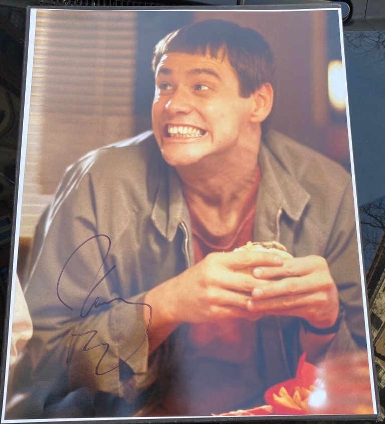 JIM CARREY SIGNED AUTOGRAPH “DUMB & DUMBER” RARE HUGE 16×20 MOVIE FUNNY PHOTO  COLLECTIBLE MEMORABILIA