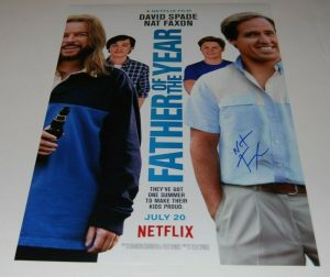 NAT FAXON SIGNED (FATHER OF THE YEAR) 12X18 MOVIE POSTER *PROOF* W/COA  COLLECTIBLE MEMORABILIA