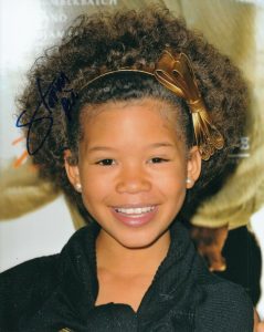 STORM REID SIGNED (A WRINKLE IN TIME) MOVIE STAR 8X10 PHOTO *SLEIGHT* W/COA #1  COLLECTIBLE MEMORABILIA