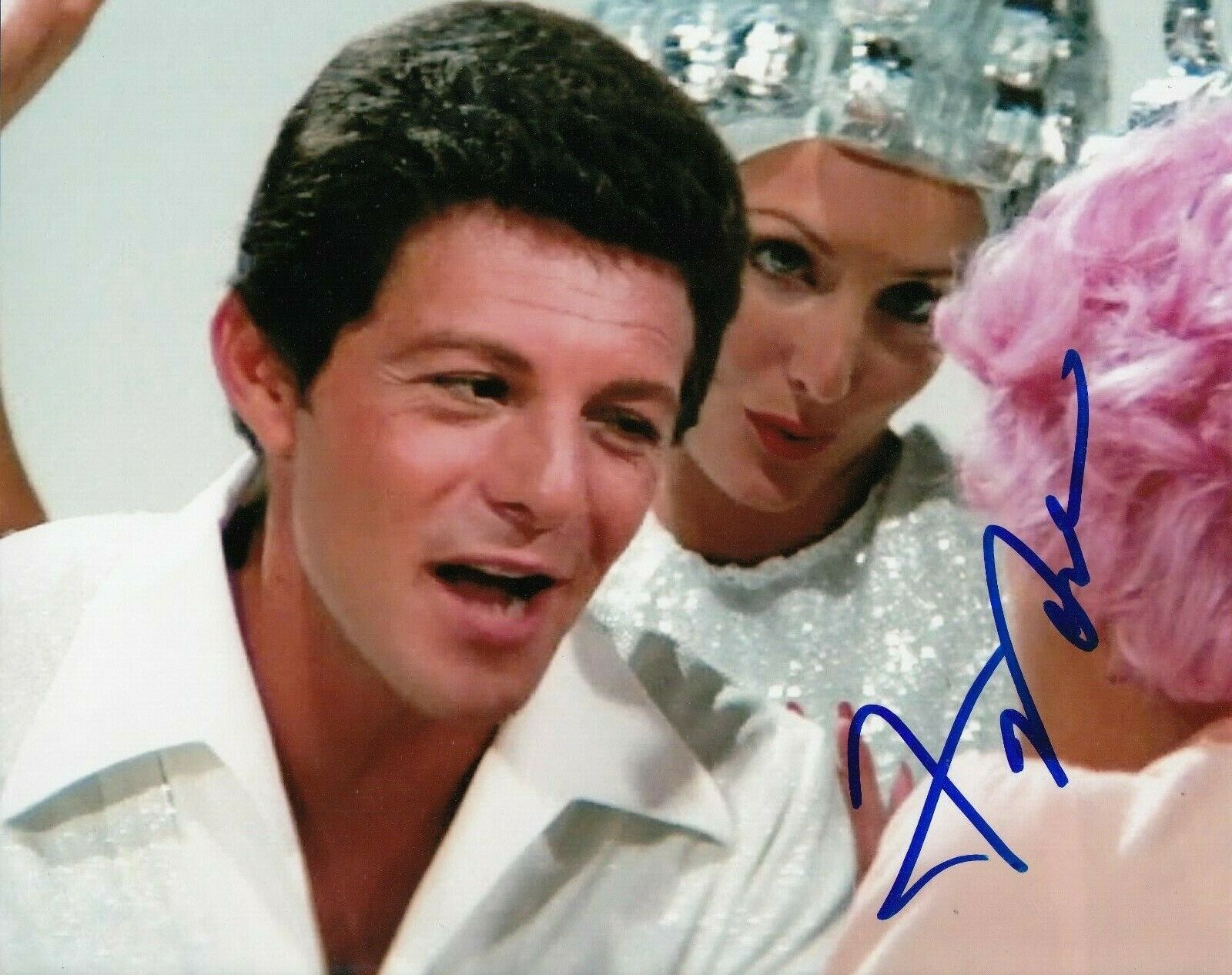FRANKIE AVALON signed (GREASE) Movie 8X10 photo *Beauty School Dropout