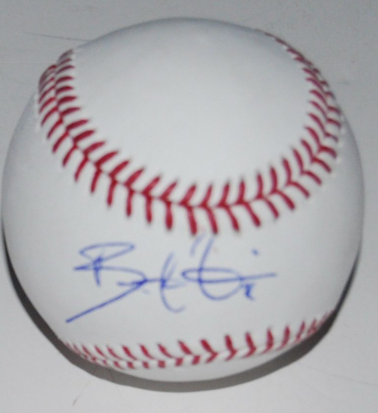 BRADLEY ZIMMER SIGNED OML BASEBALL *CLEVELAND INDIANS* AUTOGRAPHED W/COA  COLLECTIBLE MEMORABILIA