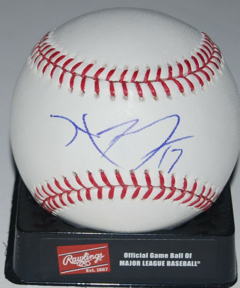 MIKE FONTENOT SIGNED OML BASEBALL *GIANTS* W/COA CUBS PHILLIES  COLLECTIBLE MEMORABILIA