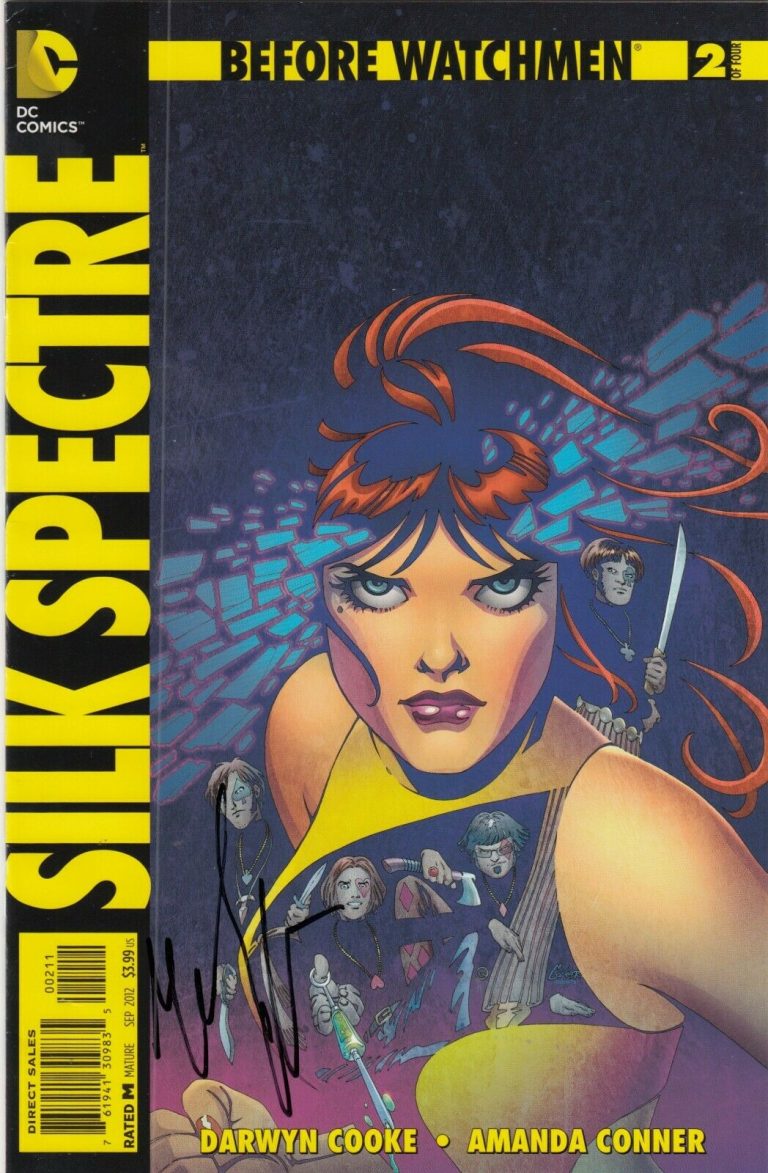 MALIN ACKERMAN SIGNED (SILK SPECTRE) BEFORE WATCHMEN COMIC BOOK #2 OF 4 W/COA  COLLECTIBLE MEMORABILIA