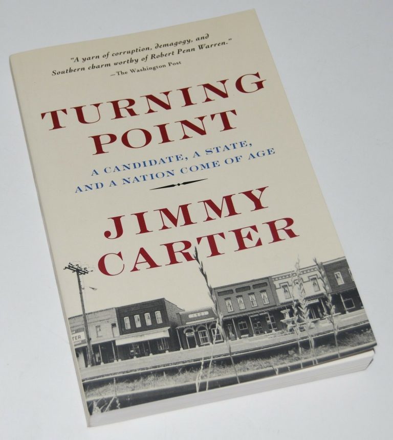 JIMMY CARTER SIGNED (TURNING POINT) BOOK *PRESIDENT OF THE UNITED STATES* W/COA  COLLECTIBLE MEMORABILIA
