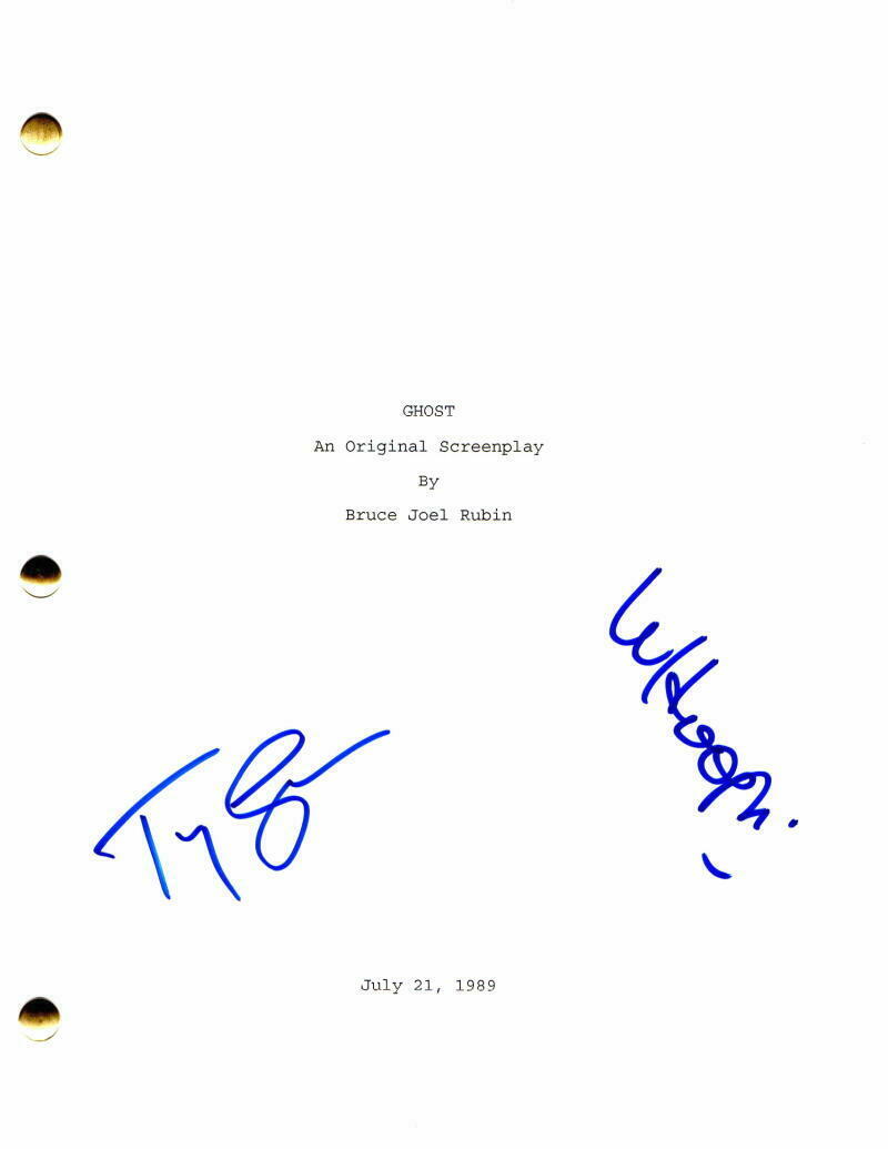 WHOOPI GOLDBERG & TONY GOLDWYN SIGNED AUTOGRAPH - GHOST MOVIE SCRIPT ...