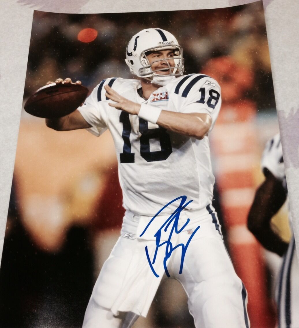 PEYTON MANNING SIGNED AUTOGRAPH NFL INDIANAPOLIS COLTS LEGEND 11X14 ...