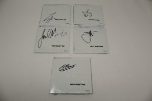 WHY DON’T WE COMPLETE SET OF “FALLIN” SIGNED AUTOGRAPH CD – BOY BAND, POP STARS  COLLECTIBLE MEMORABILIA