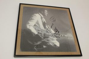 CHUCK BERRY SIGNED AUTOGRAPH FRAMED 12X12 PHOTO VERY RARE FATHER OF ROCK N’ ROLL  COLLECTIBLE MEMORABILIA