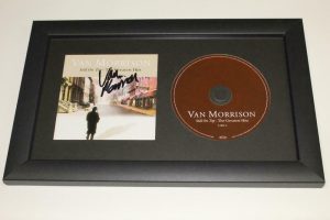 VAN MORRISON SIGNED AUTOGRAPH STILL ON TOP – THE GREATEST HITS FRAMED CD DISPLAY  COLLECTIBLE MEMORABILIA