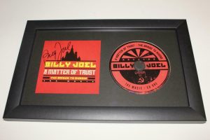BILLY JOEL SIGNED AUTOGRAPH A MATTER OF TRUST FRAMED CD DISPLAY – THE PIANO MAN  COLLECTIBLE MEMORABILIA