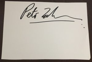 PETER JACKSON SIGNED AUTOGRAPH LORD OF THE RINGS HOBBIT RARE PERFECT 4×6 CARD  COLLECTIBLE MEMORABILIA