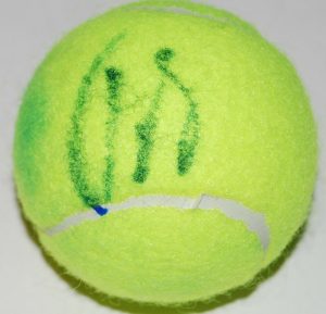 JACK SOCK SIGNED (TENNIS) BALL *WIMBLEDON* LAVAR CUP AUTOGRAPHED W/COA  COLLECTIBLE MEMORABILIA
