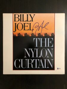 BILLY JOEL SIGNED AUTOGRAPH – VINYL ALBUM RECORD LP – THE NYLON CURTIN BECKETT  COLLECTIBLE MEMORABILIA