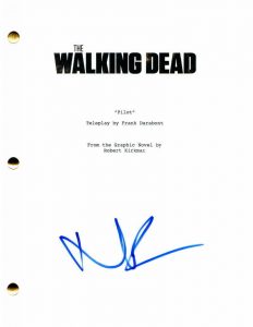 NORMAN REEDUS SIGNED AUTOGRAPH THE WALKING DEAD FULL PILOT SCRIPT – DARYL DIXON  COLLECTIBLE MEMORABILIA