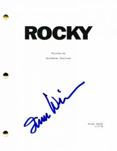 IRWIN WINKLER SIGNED AUTOGRAPH ROCKY FULL MOVIE SCRIPT – OSCAR WINNING PRODUCER  COLLECTIBLE MEMORABILIA