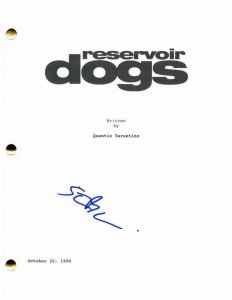 STEVE BUSCEMI SIGNED AUTOGRAPH RESERVOIR DOGS MOVIE SCRIPT – QUENTIN TARANTINO  COLLECTIBLE MEMORABILIA